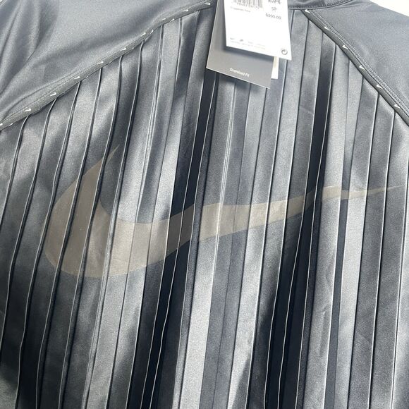 NIKE Sportswear Collection Pleated Track Jacket Small Black NEW Active Sporty - Picture 9 of 15